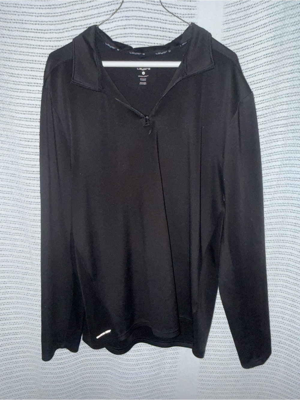 Layer 8 Long Sleeve Black Pullover Shirt